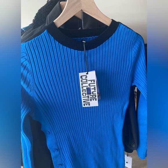 🔖 FUTURE COLLECTIVE x Target Long Sleeve Sweater Dress Kahlana Barfield Brown - Picture 15 of 17